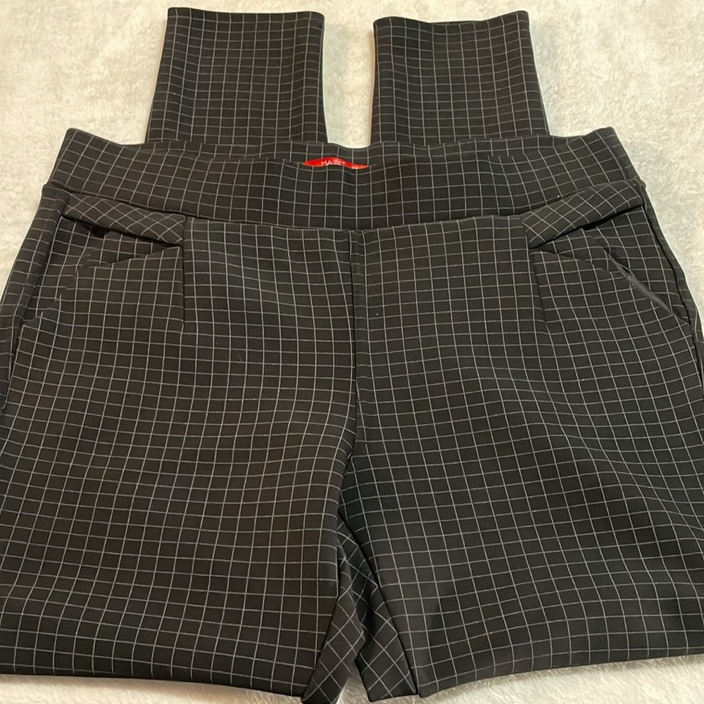 Maze Collection Black and White Checkered Pants - Picture 5 of 10